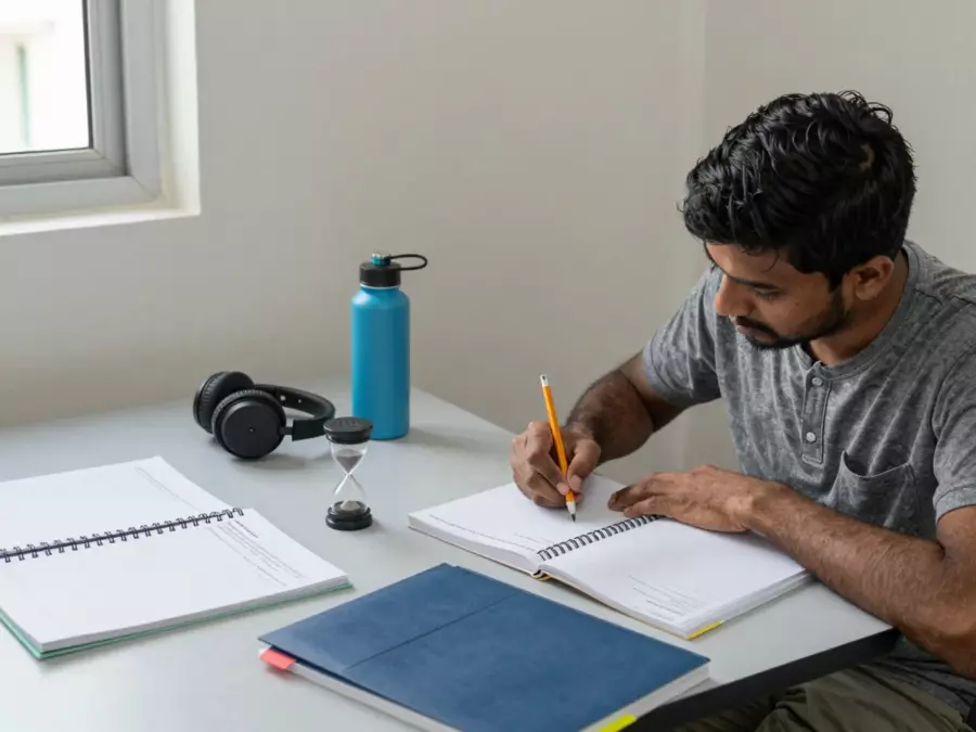 இலக்கு பட்டைகள் மற்றும் பிரிவு தளங்களுடன் IELTS ஸ்கோர் திட்டமிடல் விளக்கப்படம்