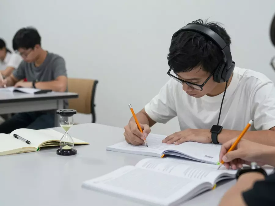 Đoạn văn IELTS được chú thích với các nhãn chức năng đoạn văn