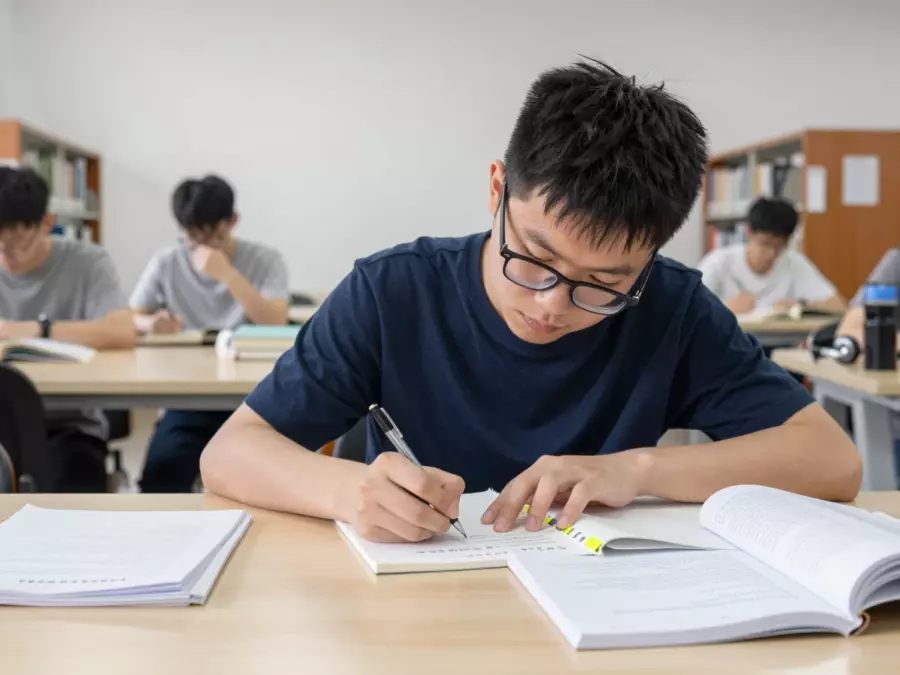 四个雅思考试模块文件夹排列成一个平衡的课程系统